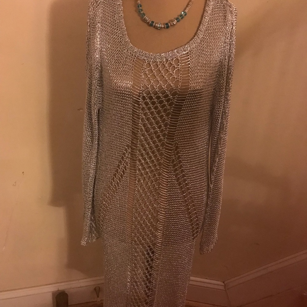 Silver Mesh Dress